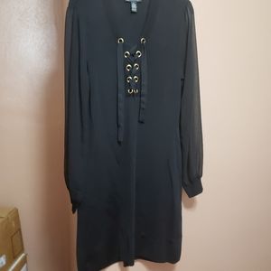 Long sleeve black dress. INC INTERNATIONAL CONCEPT